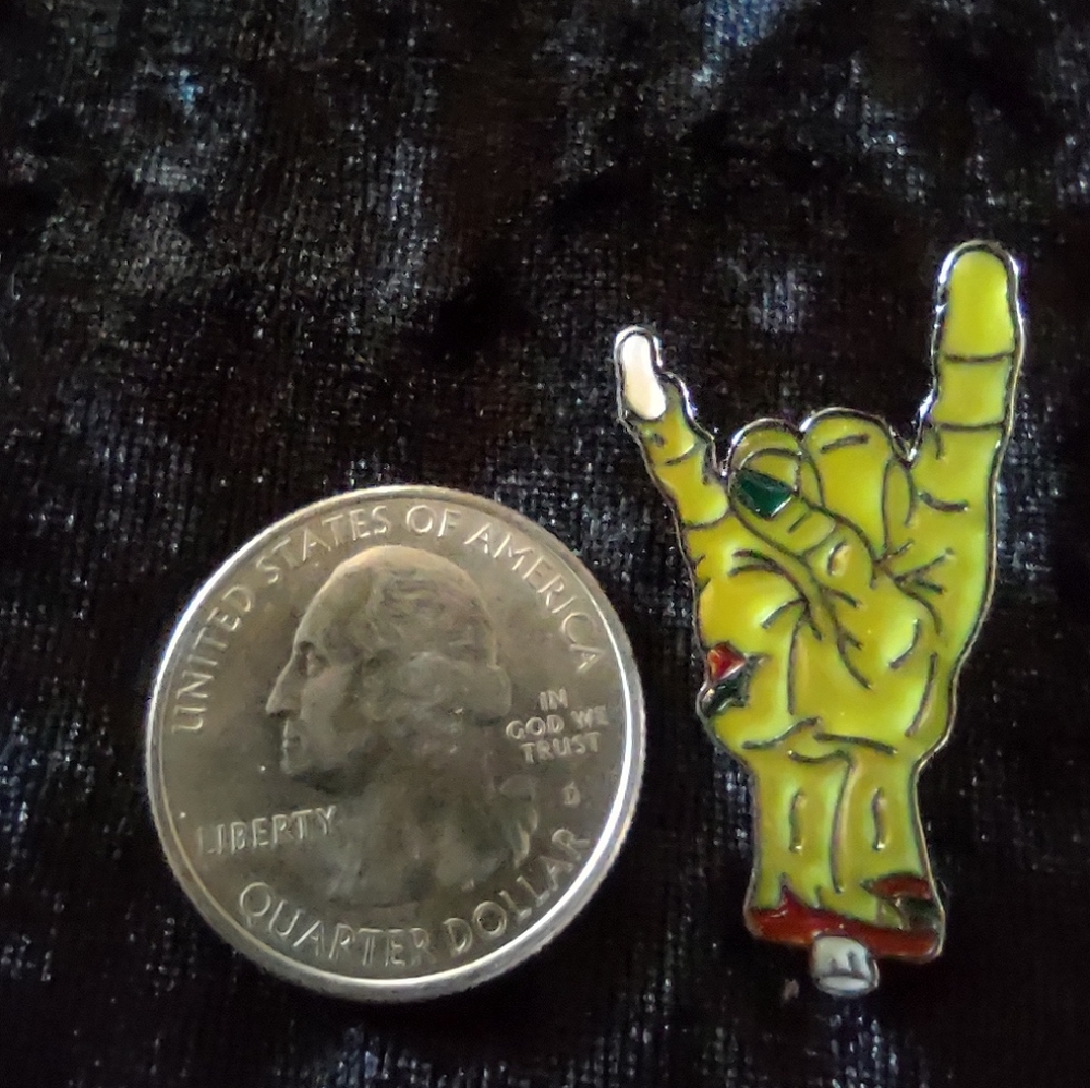 Zombie hand pin